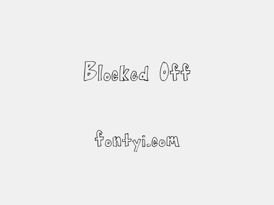 Blocked Off