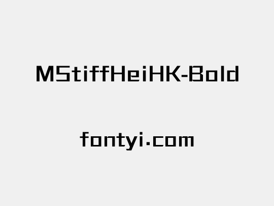 MStiffHeiHK-Bold