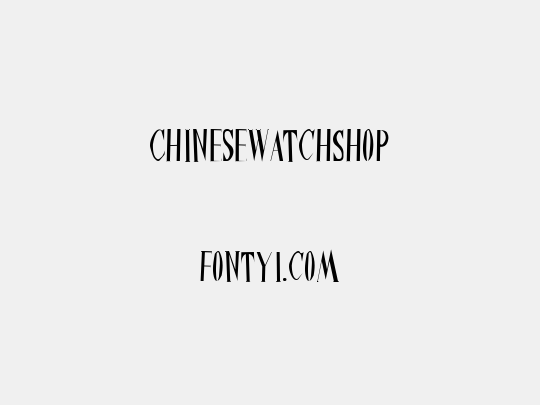 ChineseWatchShop