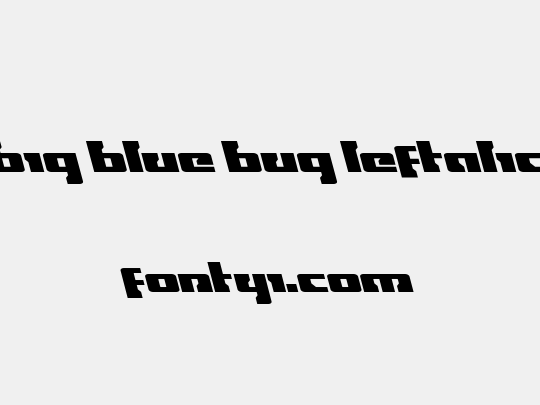 Big Blue Bug Leftalic