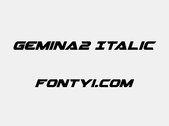 Gemina2 Italic