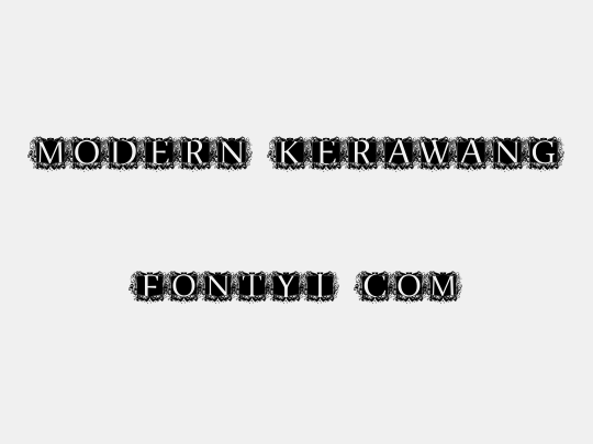 modern kerawang