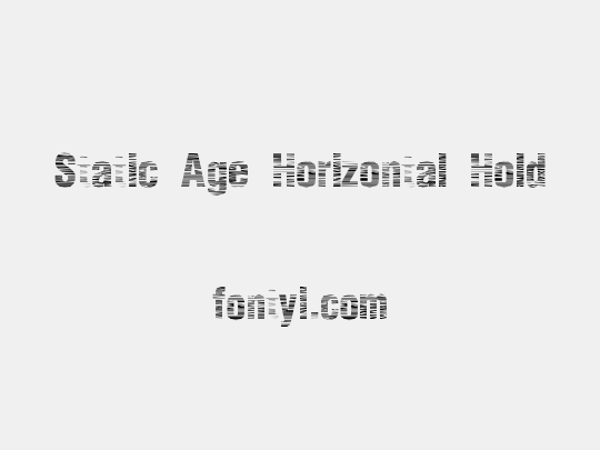 Static Age Horizontal Hold