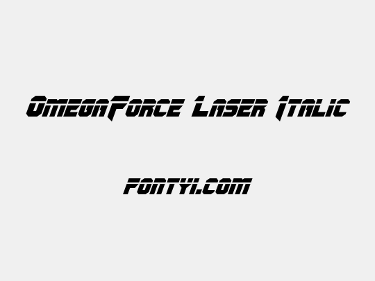OmegaForce Laser Italic