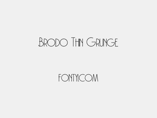 Brodo Thin Grunge