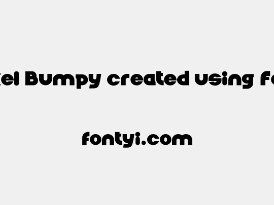 Nickel Bumpy created using FontCreator 6.5 from High-Logic.comNickelBumpy�