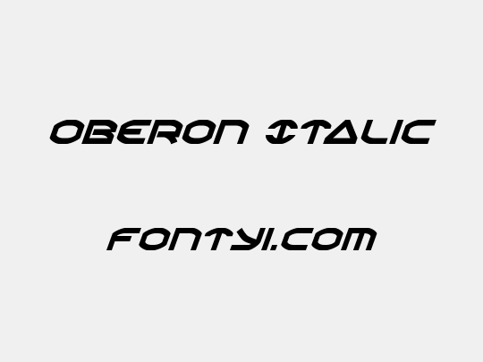 Oberon Italic