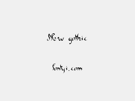 New gothic