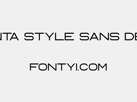 Manta Style Sans DEMO