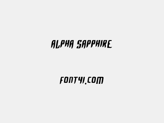 Alpha Sapphire
