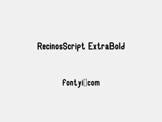RecinosScript ExtraBold