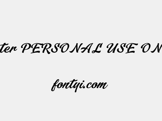 Lyster PERSONAL USE ONLY