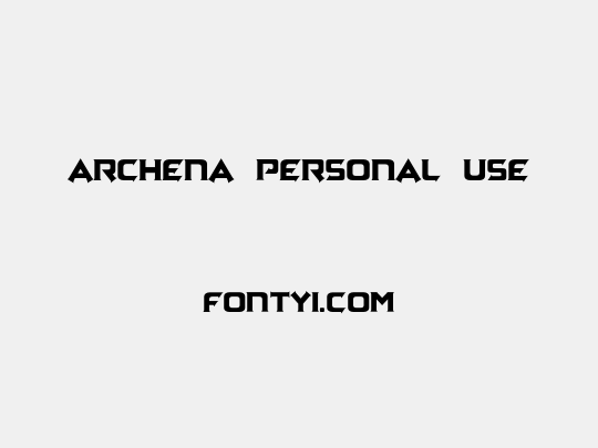 Archena Personal Use