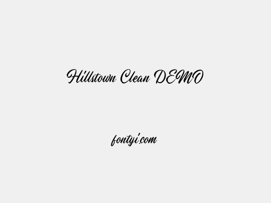 Hillstown Clean DEMO