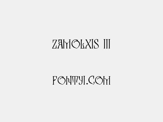 Zamolxis III