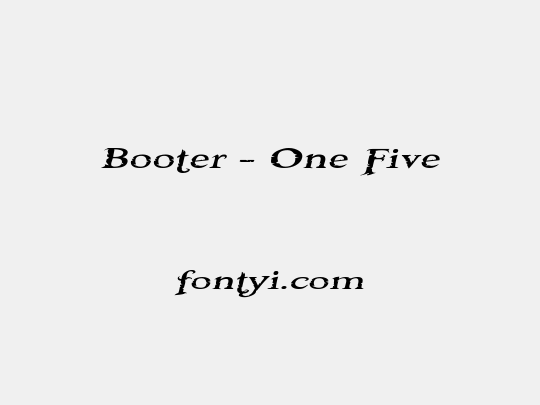 Booter - One Five