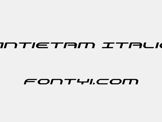 Antietam Italic