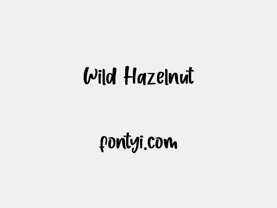 Wild Hazelnut