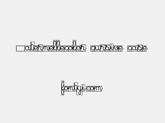Maternellecolor cursive case
