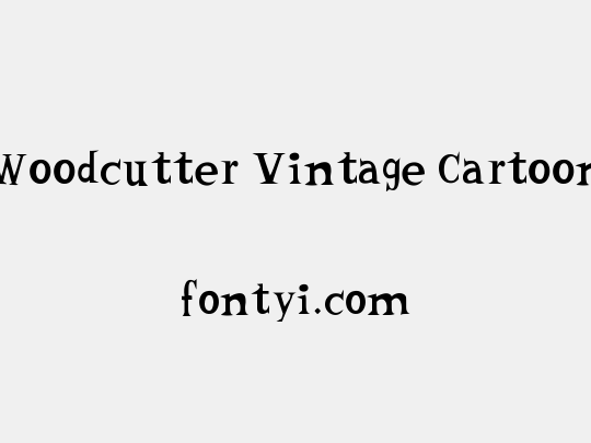 Woodcutter Vintage Cartoon