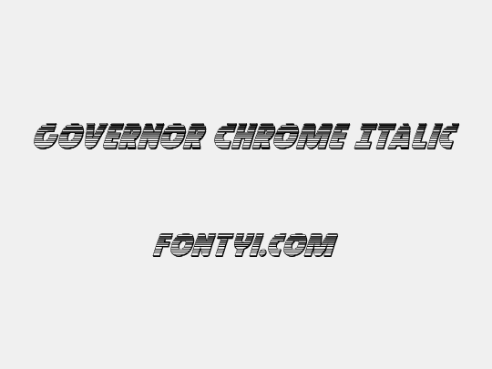 Governor Chrome Italic