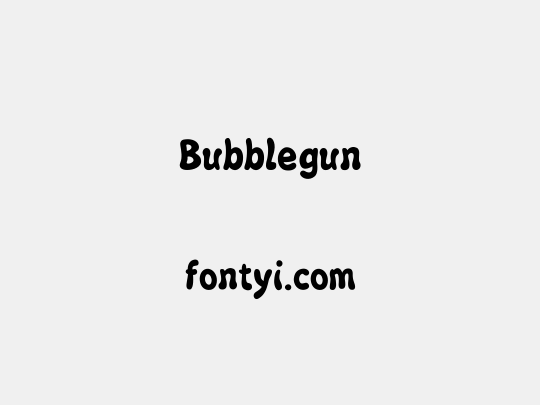 Bubblegun
