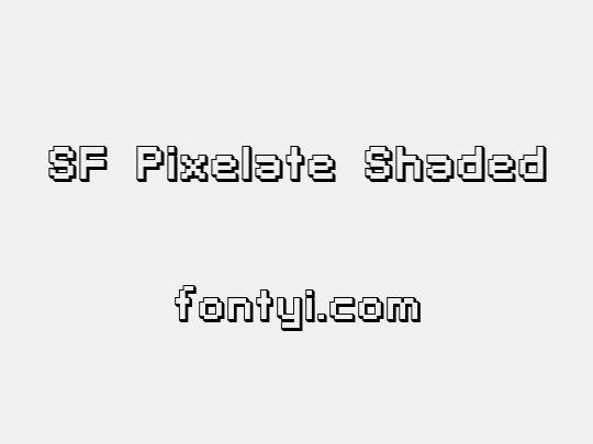 SF Pixelate Shaded