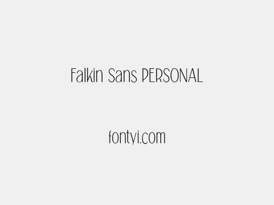 Falkin Sans PERSONAL