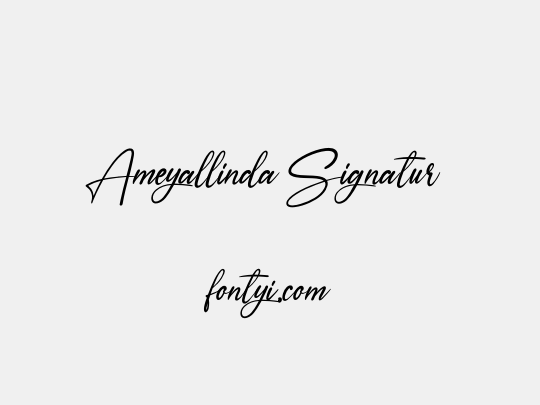 Ameyallinda Signatur