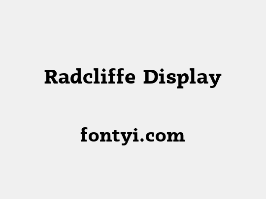 Radcliffe Display