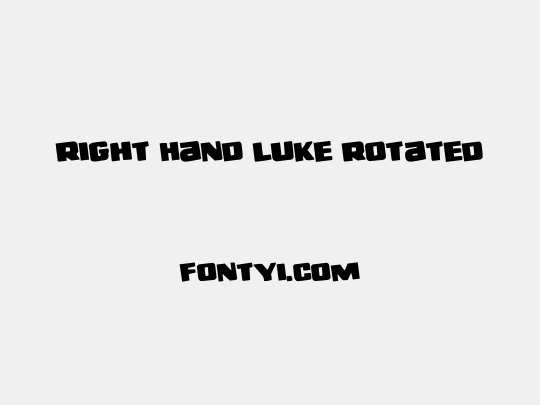 Right Hand Luke Rotated