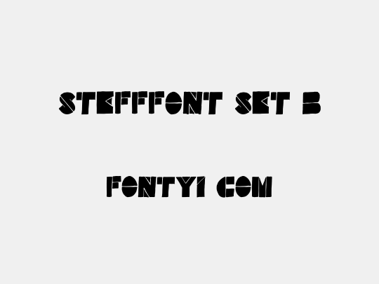 Stefffont Set B