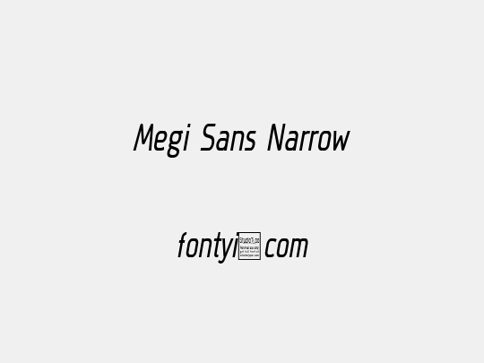 Megi Sans Narrow