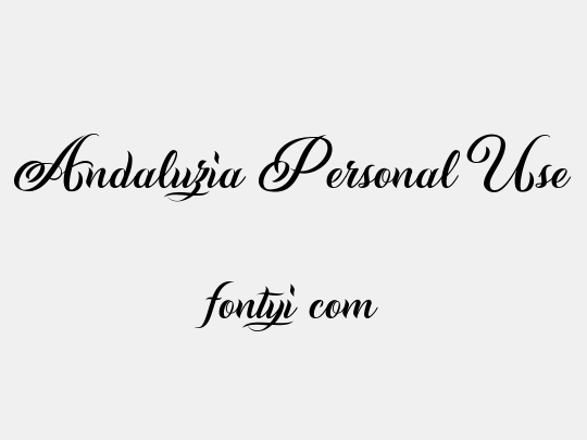 Andaluzia Personal Use