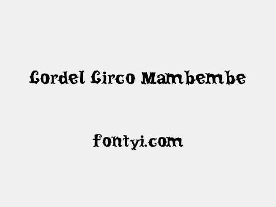 Cordel Circo Mambembe