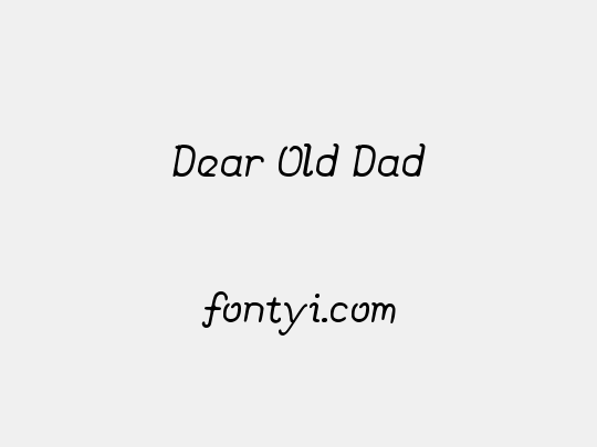 Dear Old Dad