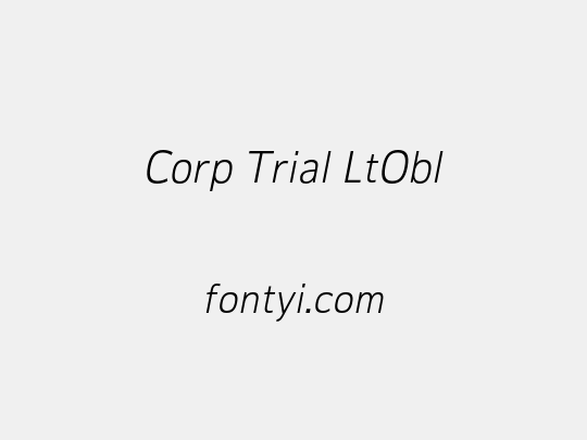 Corp Trial LtObl