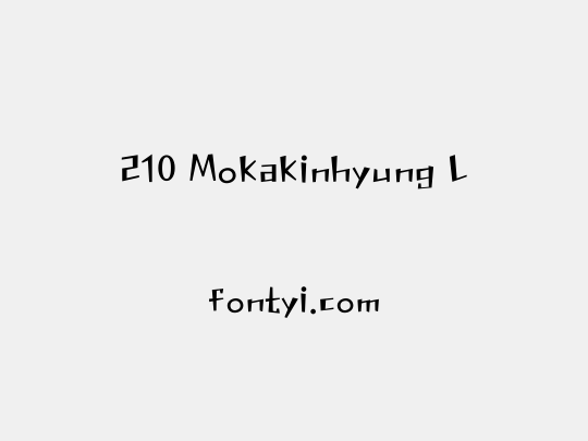 210 Mokakinhyung L