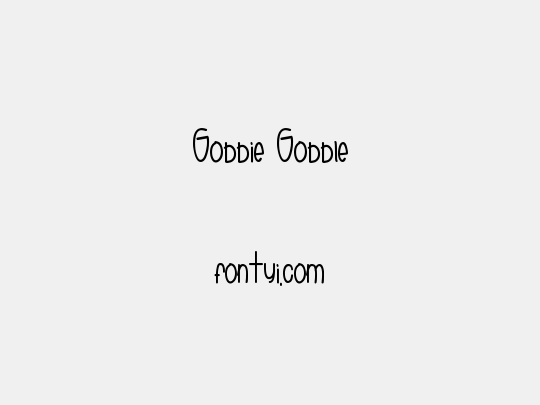 Gobbie Gobble