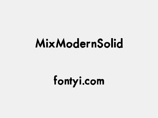 MixModernSolid