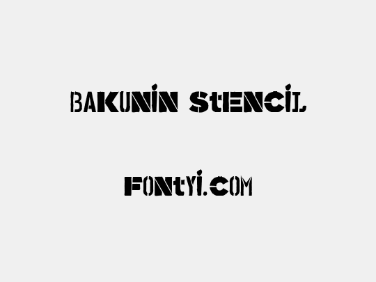 Bakunin Stencil