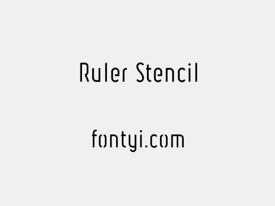 Ruler Stencil
