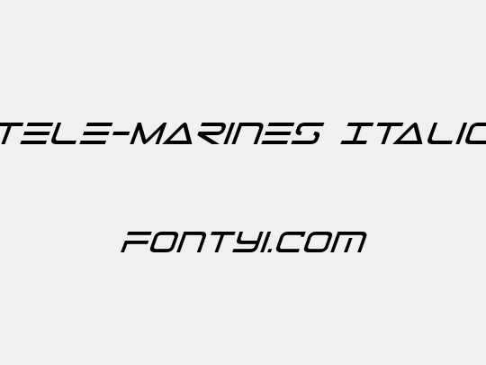Tele-Marines Italic