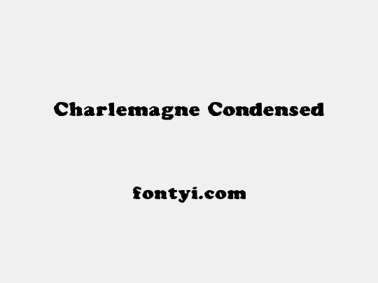 Charlemagne Condensed