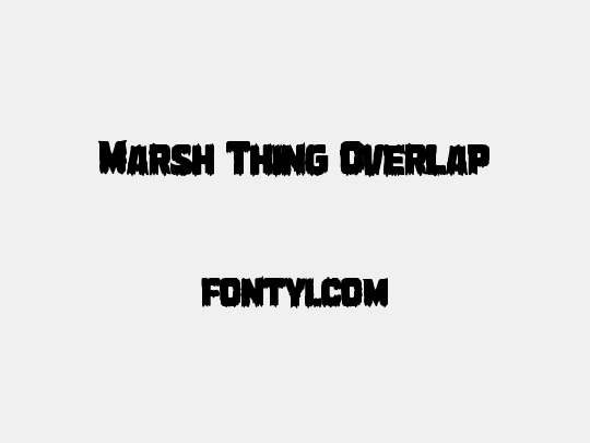 Marsh Thing Overlap