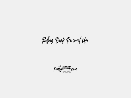 Rolling Back Personal Use