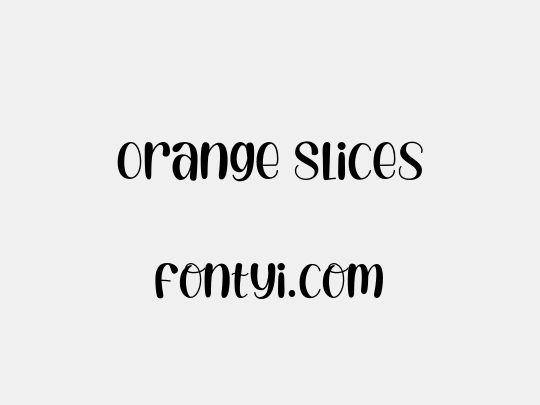 Orange Slices