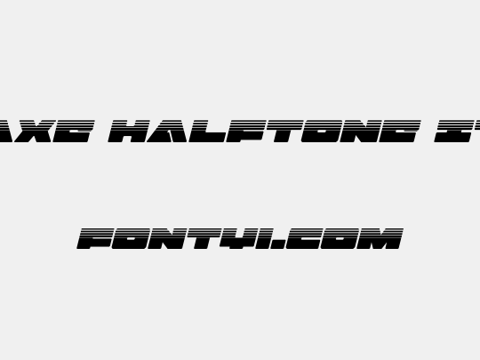 Bad Axe Halftone Italic
