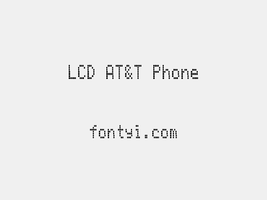LCD AT&T Phone
