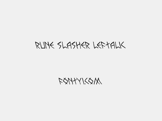 Rune Slasher Leftalic